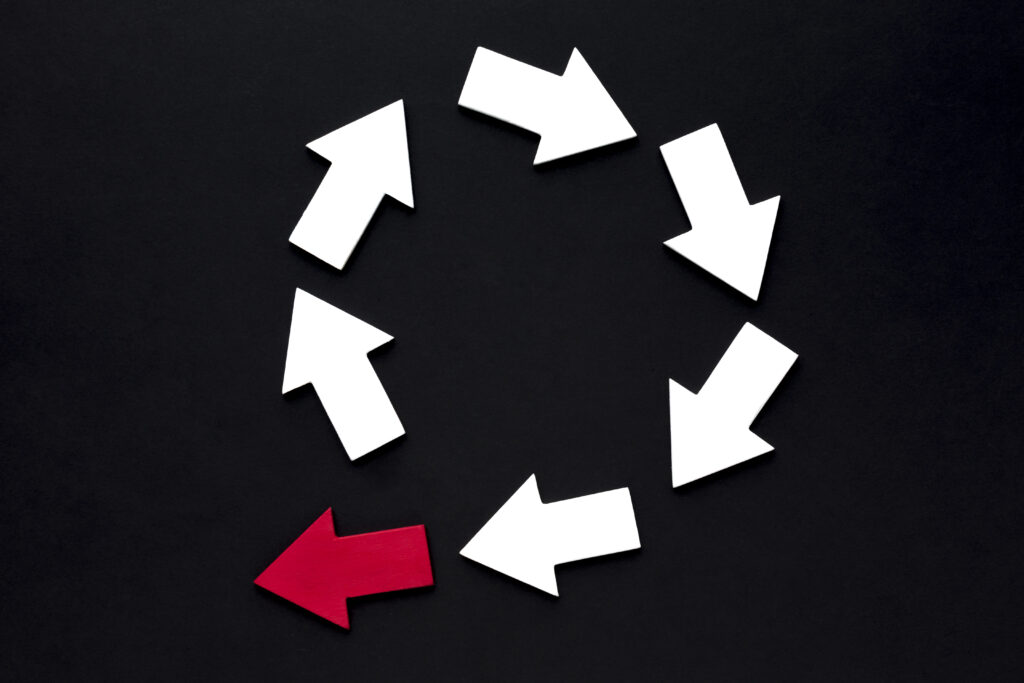 przerwany cykl nieasertywnego zachowania